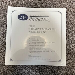 Creative Memories 12x12 Scrapbook Pages - White